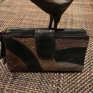 Fossil Leather and Studs Wallet
